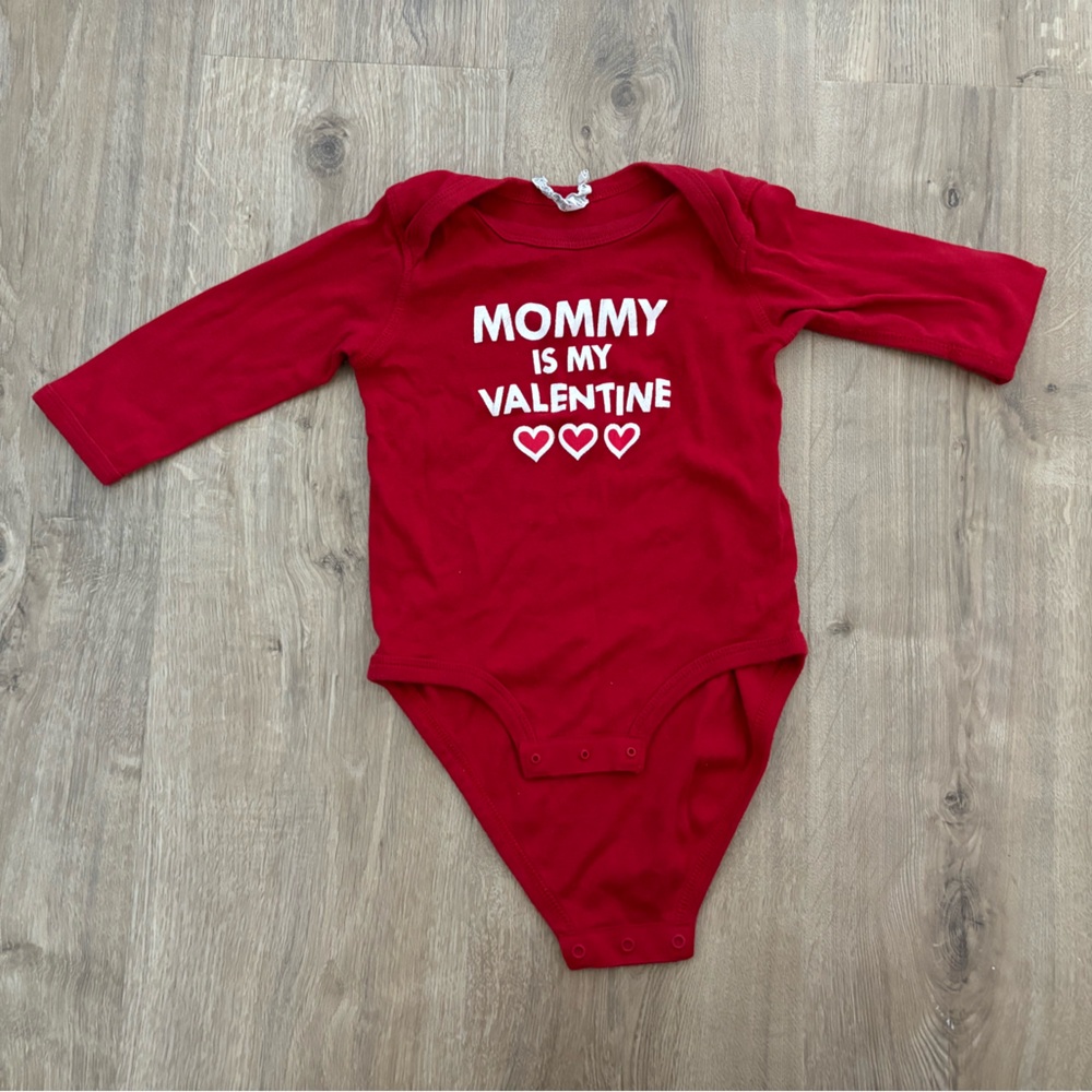 Mommy Is My Valentine baby bodysuit